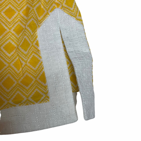 ShoshAnna Yellow/White Geometric Tunic CoverUp - Picture 10 of 15